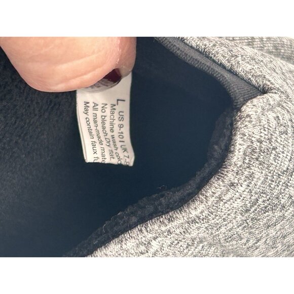 RockDove Womens L Memory Foam Open Toe Slide Scuff Slippers Gray Black 9-10 EUC - Picture 4 of 8